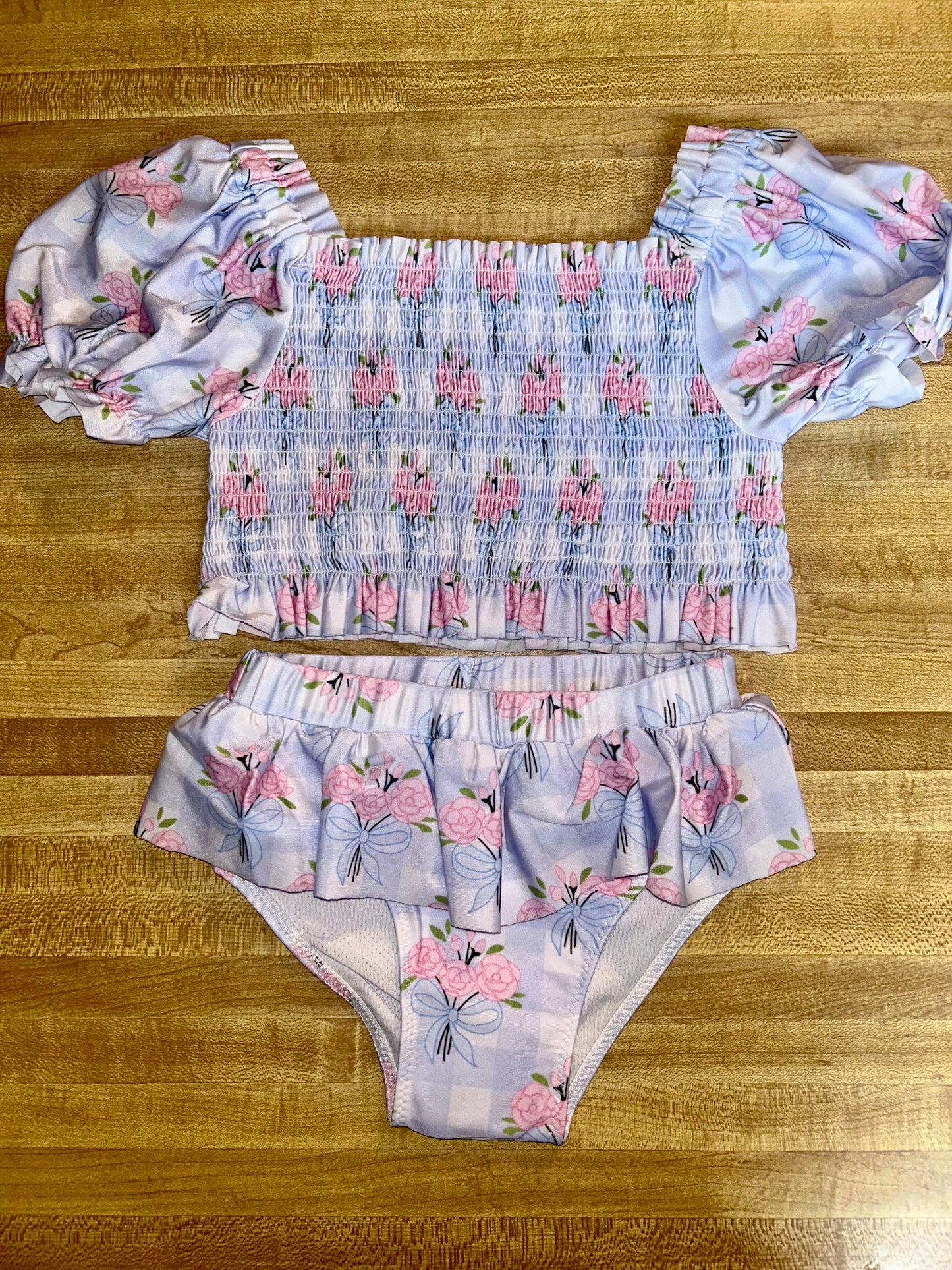 *READY TO SHIP- posy gingham 2 piece