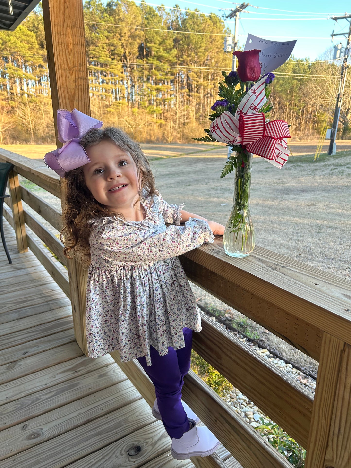 *Ready to ship- tiny floral lavender legging set