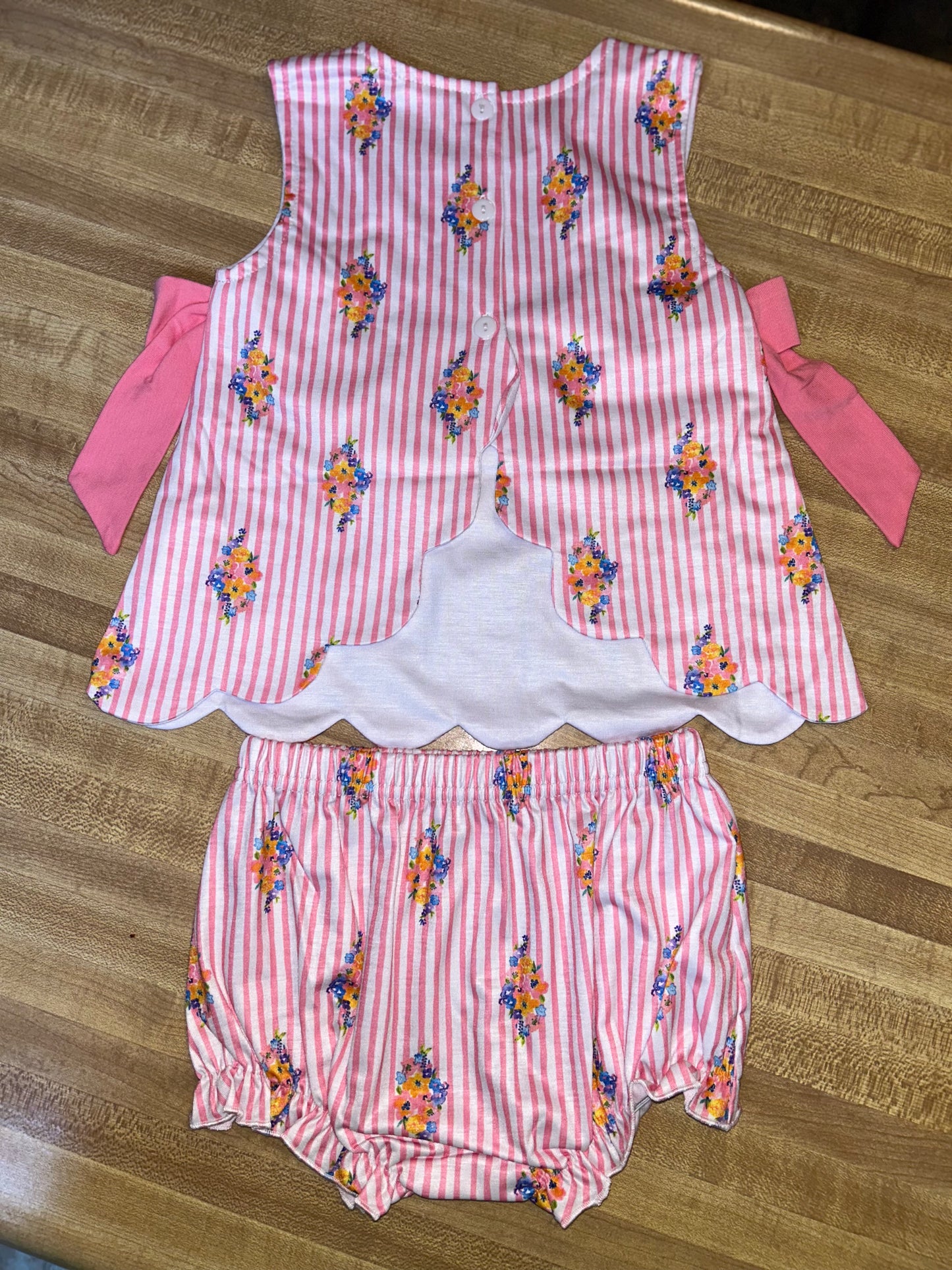 *RTS- pink floral bloomer set