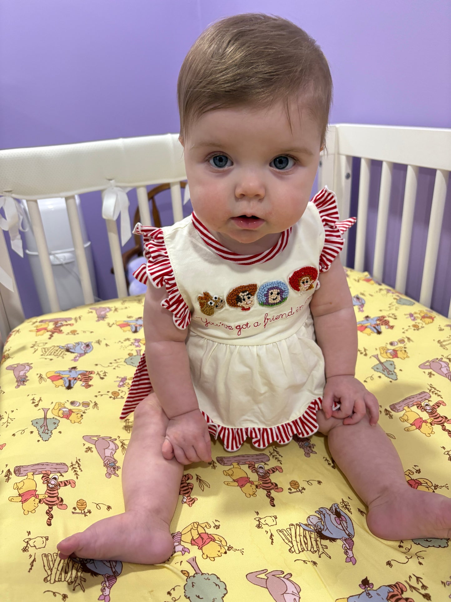 *READY TO SHIP- Andy’s pals girl bloomer set apron top