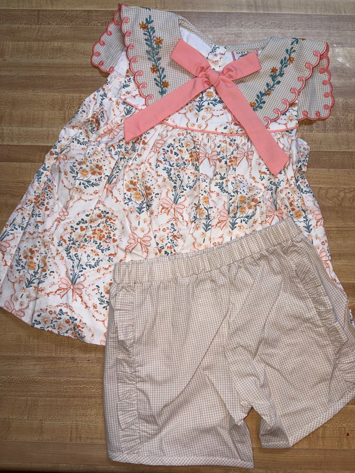 *READY TO SHIP- Fall floral short set