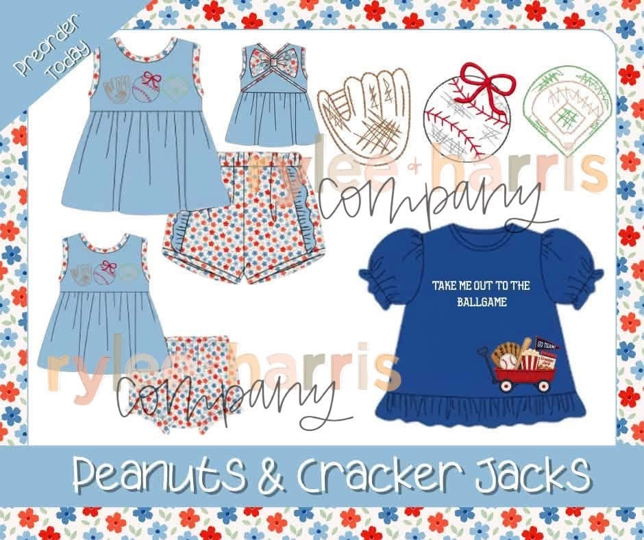 Peanuts & cracker jacks girl short set