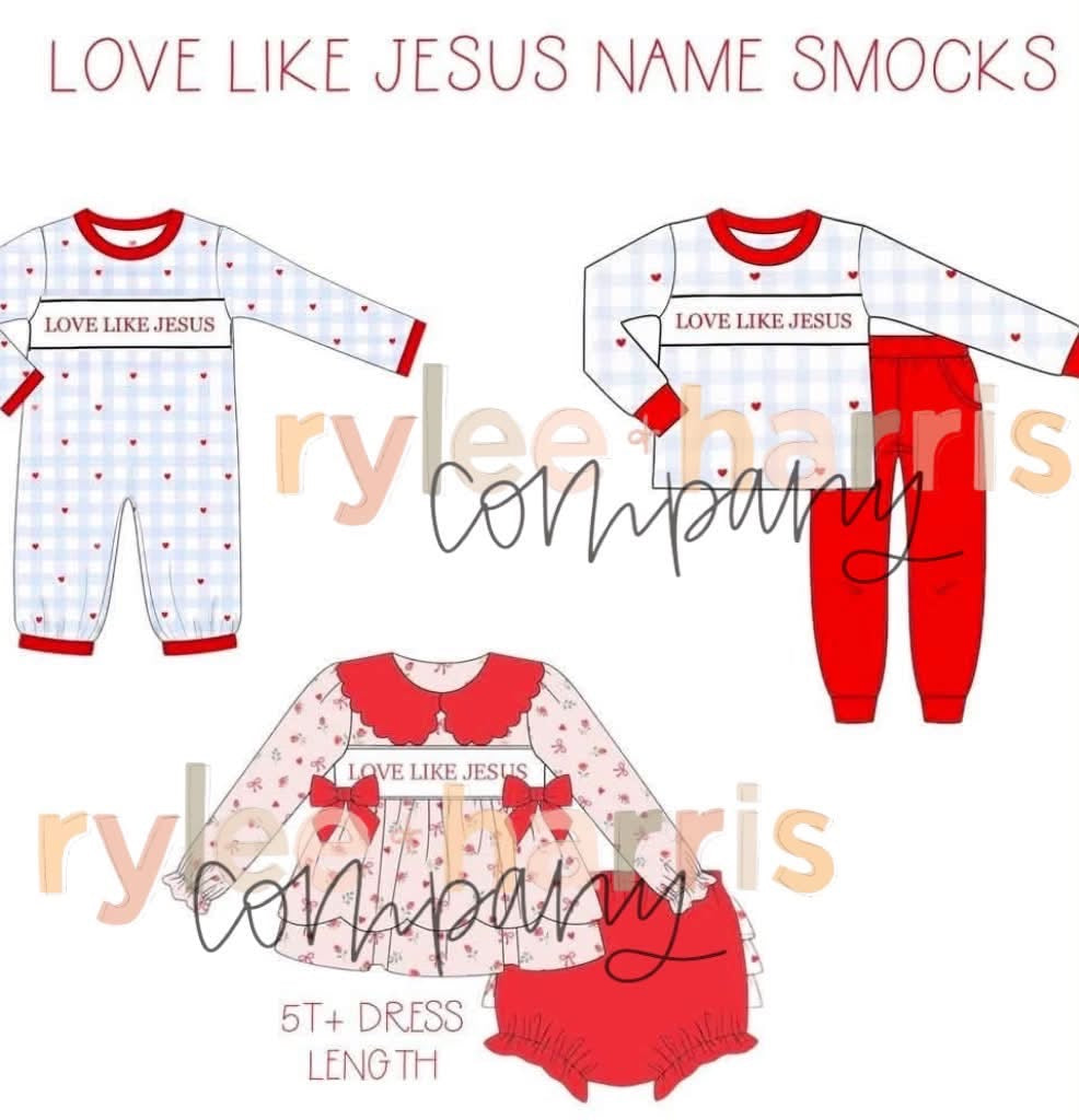Love like Jesus smock