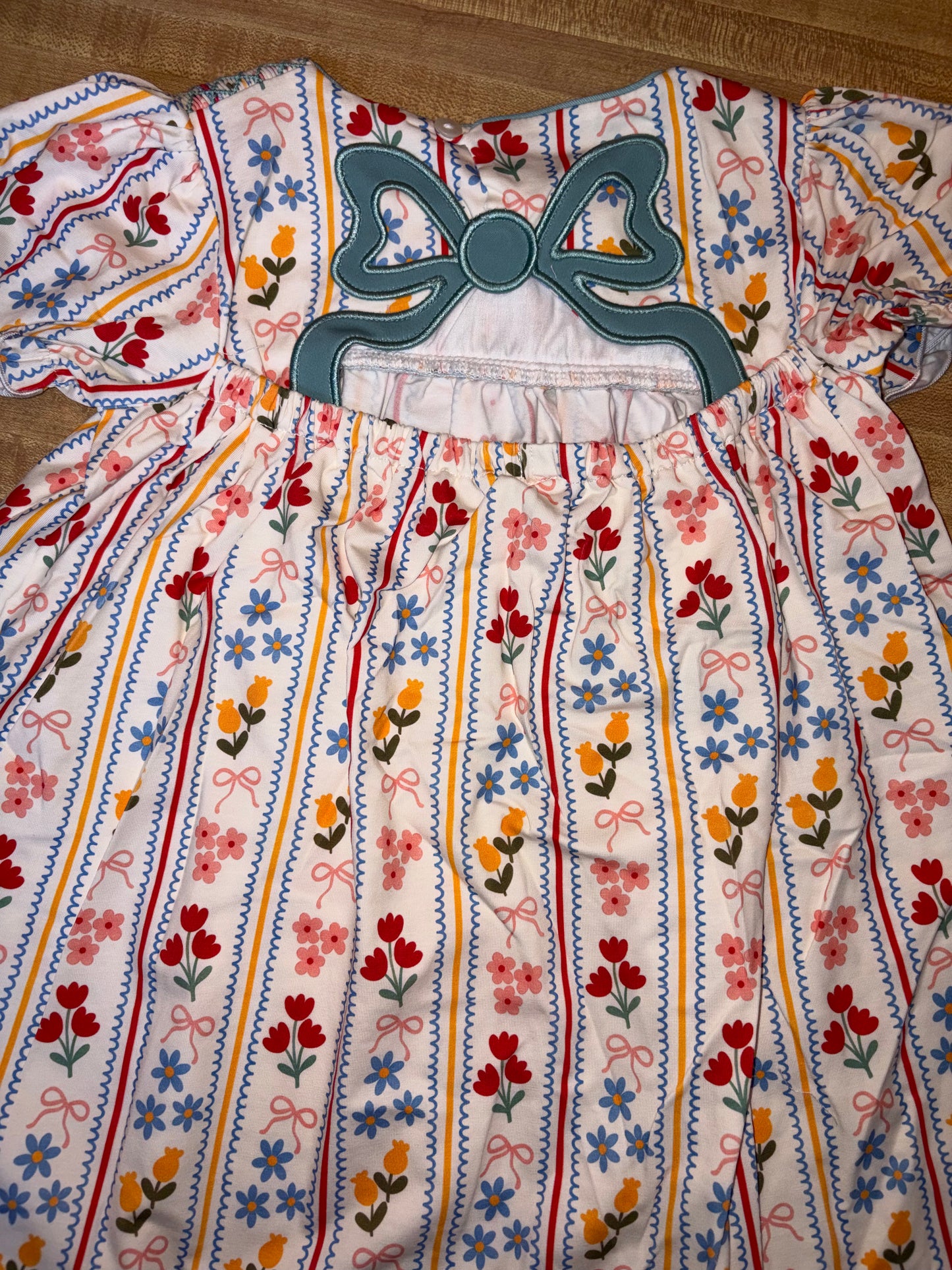 *READY TO SHIP- fall floral & gingham dress