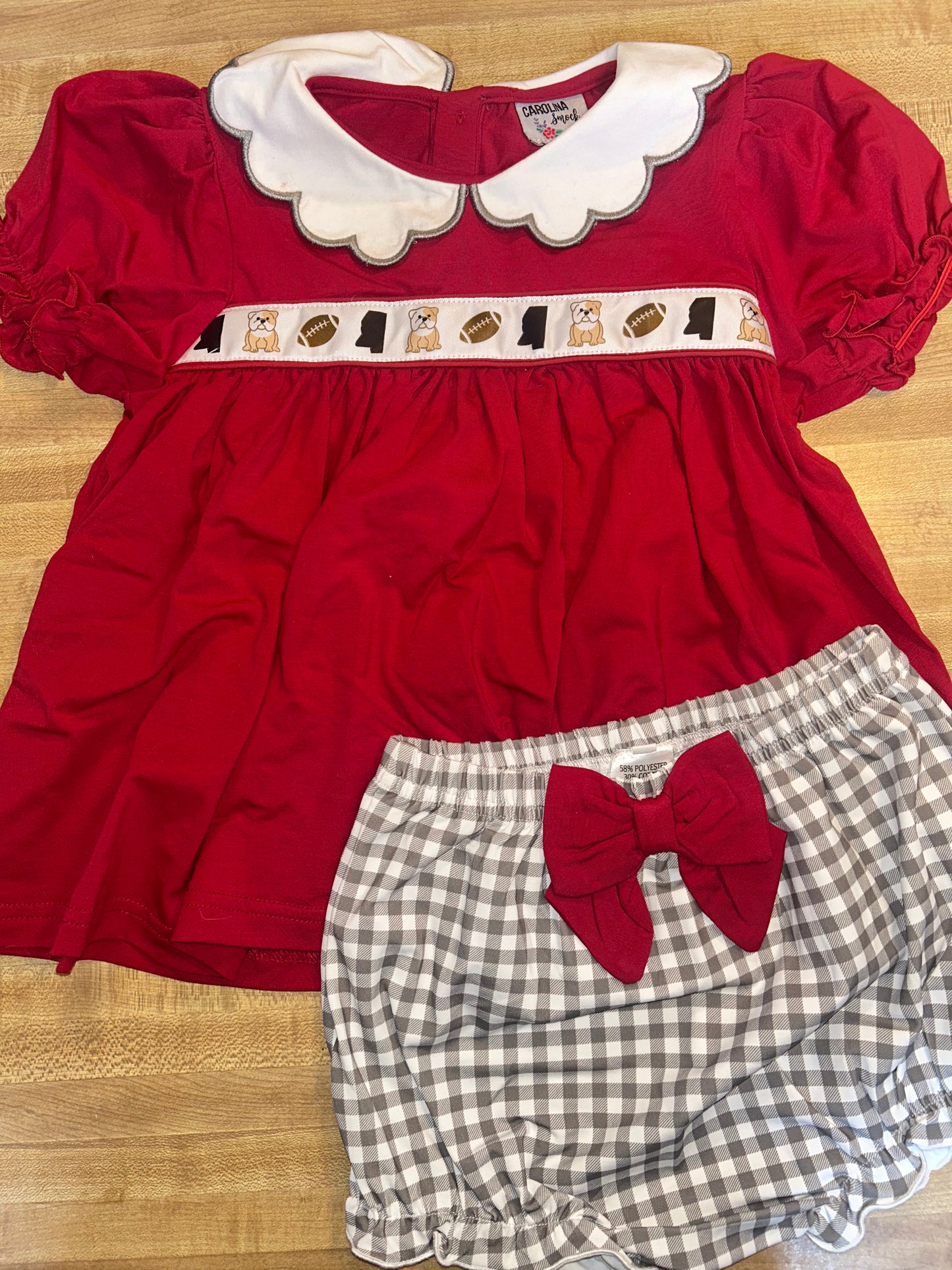 *READY TO SHIP- bulldogs bloomer set