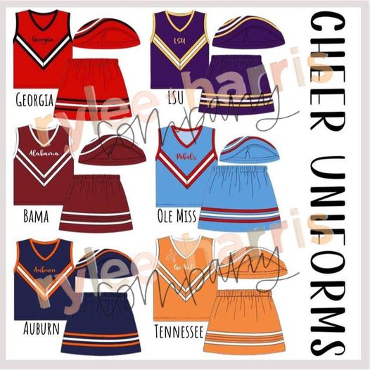 *Ready To Ship* Cheer Uniform Ole Miss