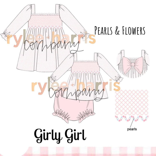 Girly Girl (Pearls & Flowers)