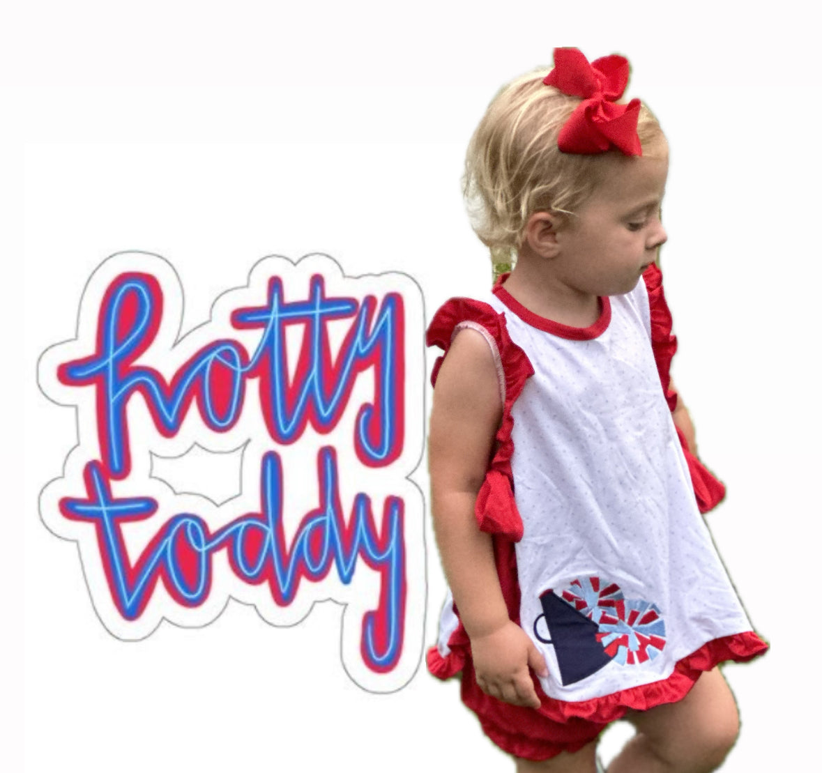 *Ready to Ship* Go Team Apron Set OM Girl