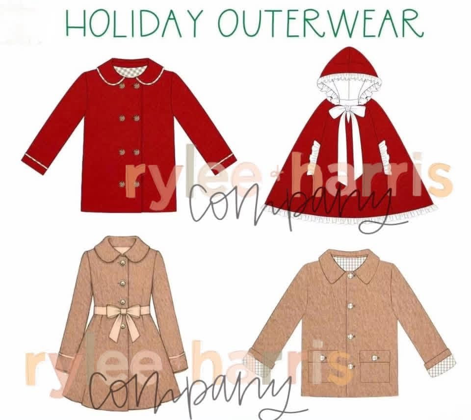 Holiday outerwear tan bow coat