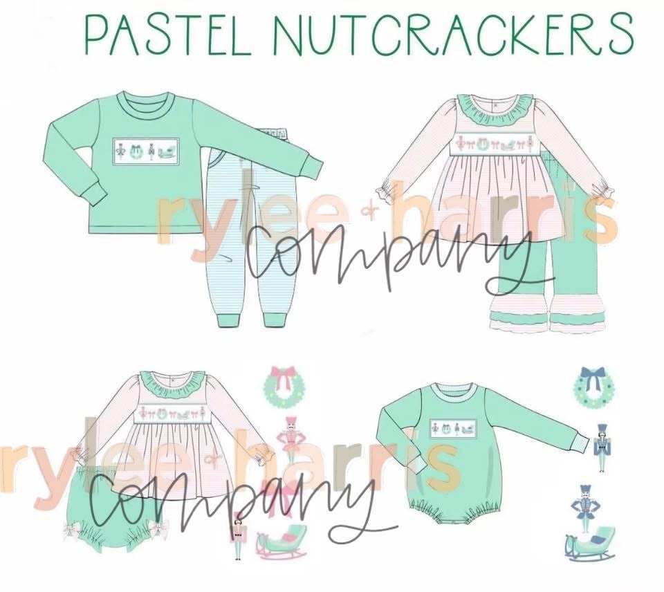 Pastel nutcrackers girl set