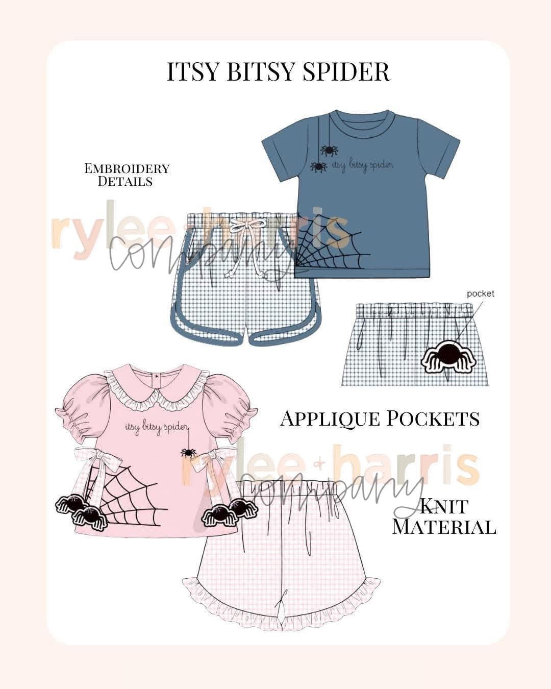 Itsy bitsy spider girl set