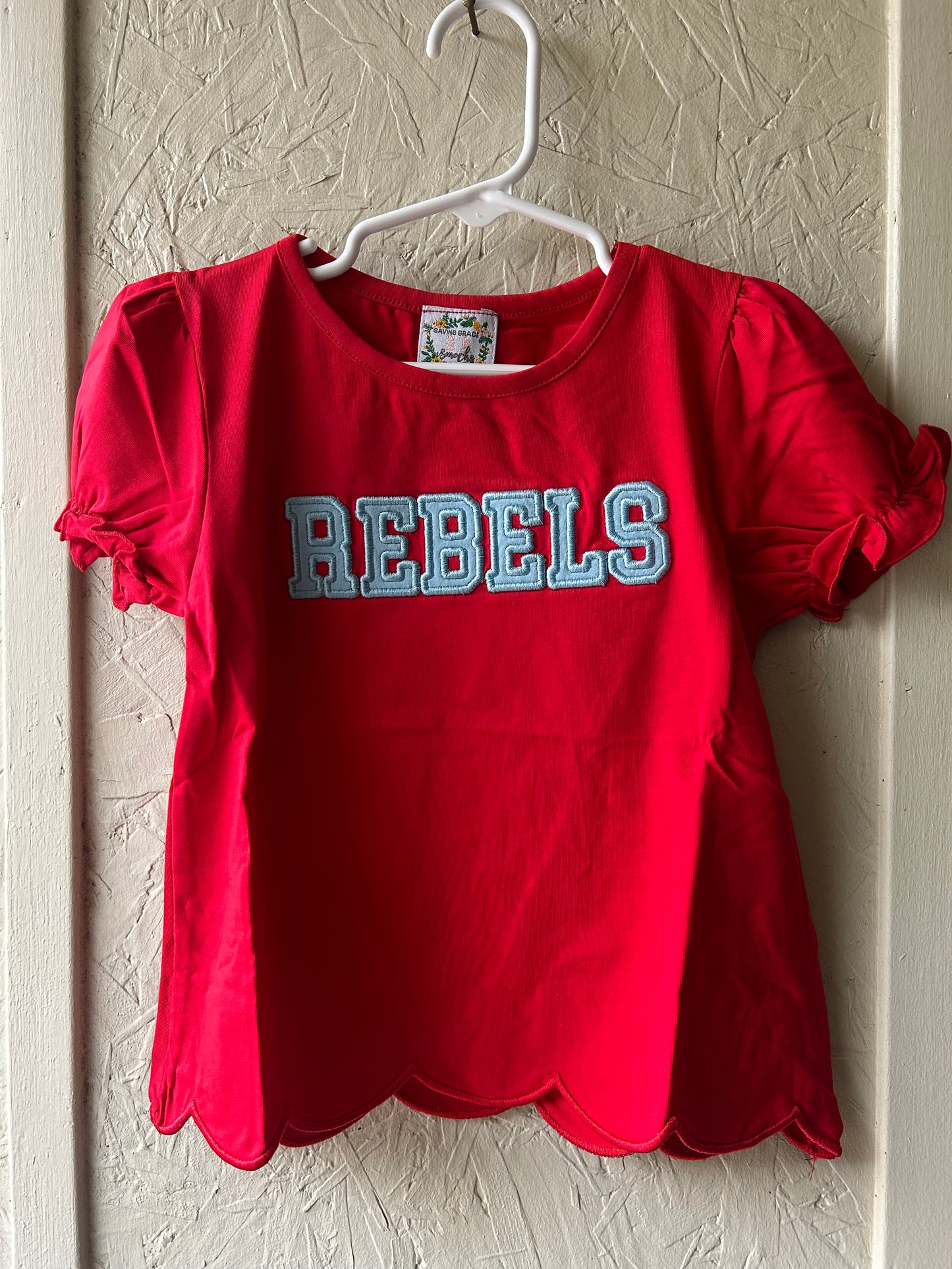 *READY TO SHIP- appliqué team tee girl