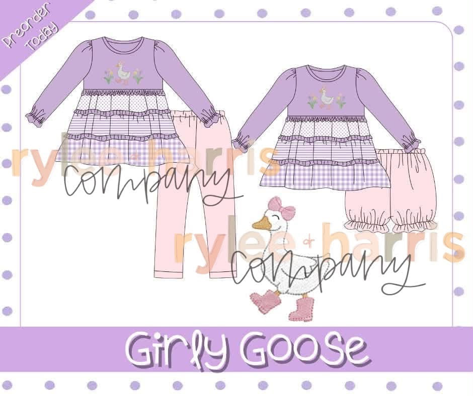 Girly goose pant set