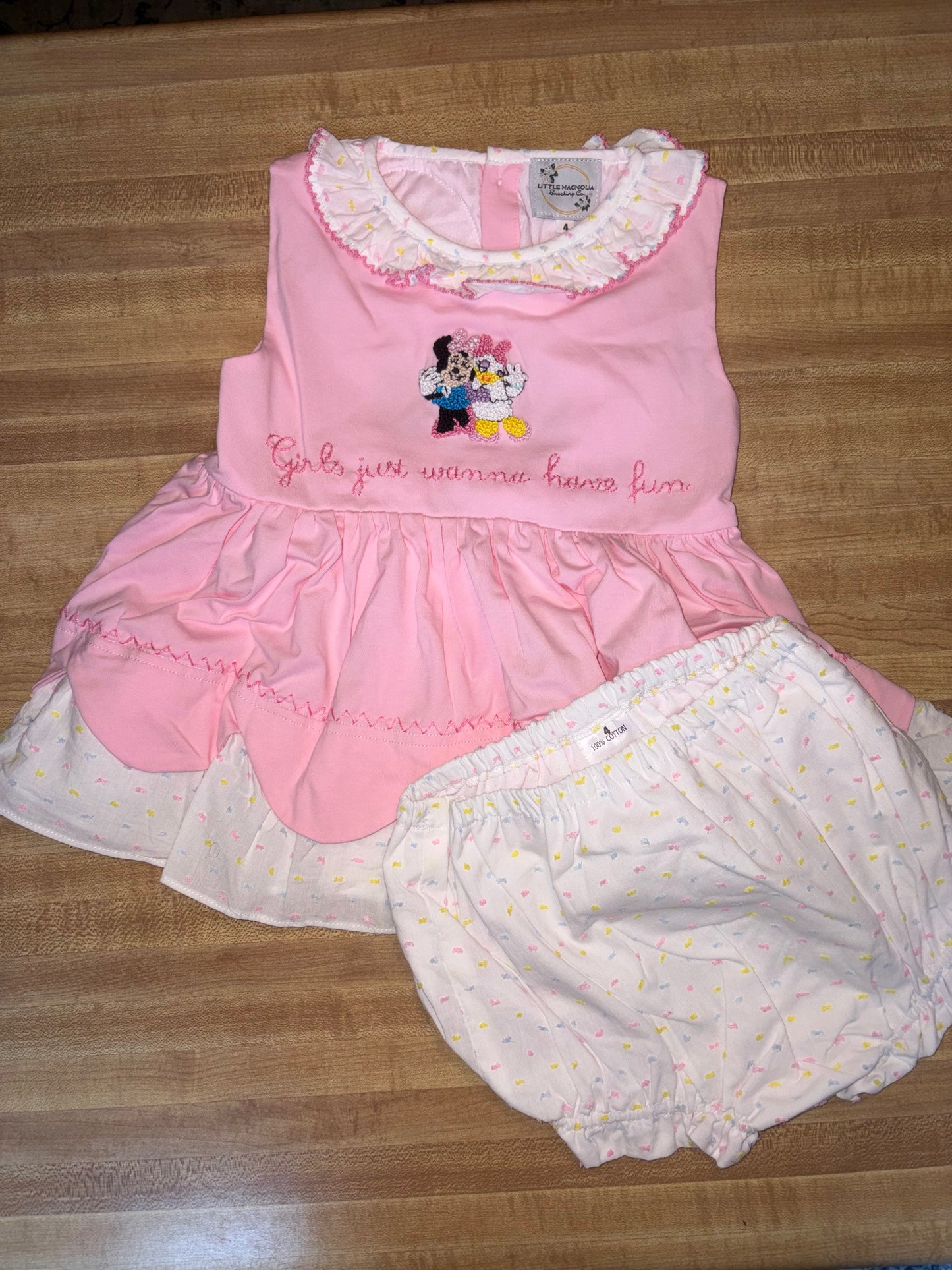 *READY TO SHIP- girls just wanna have fun bloomer set