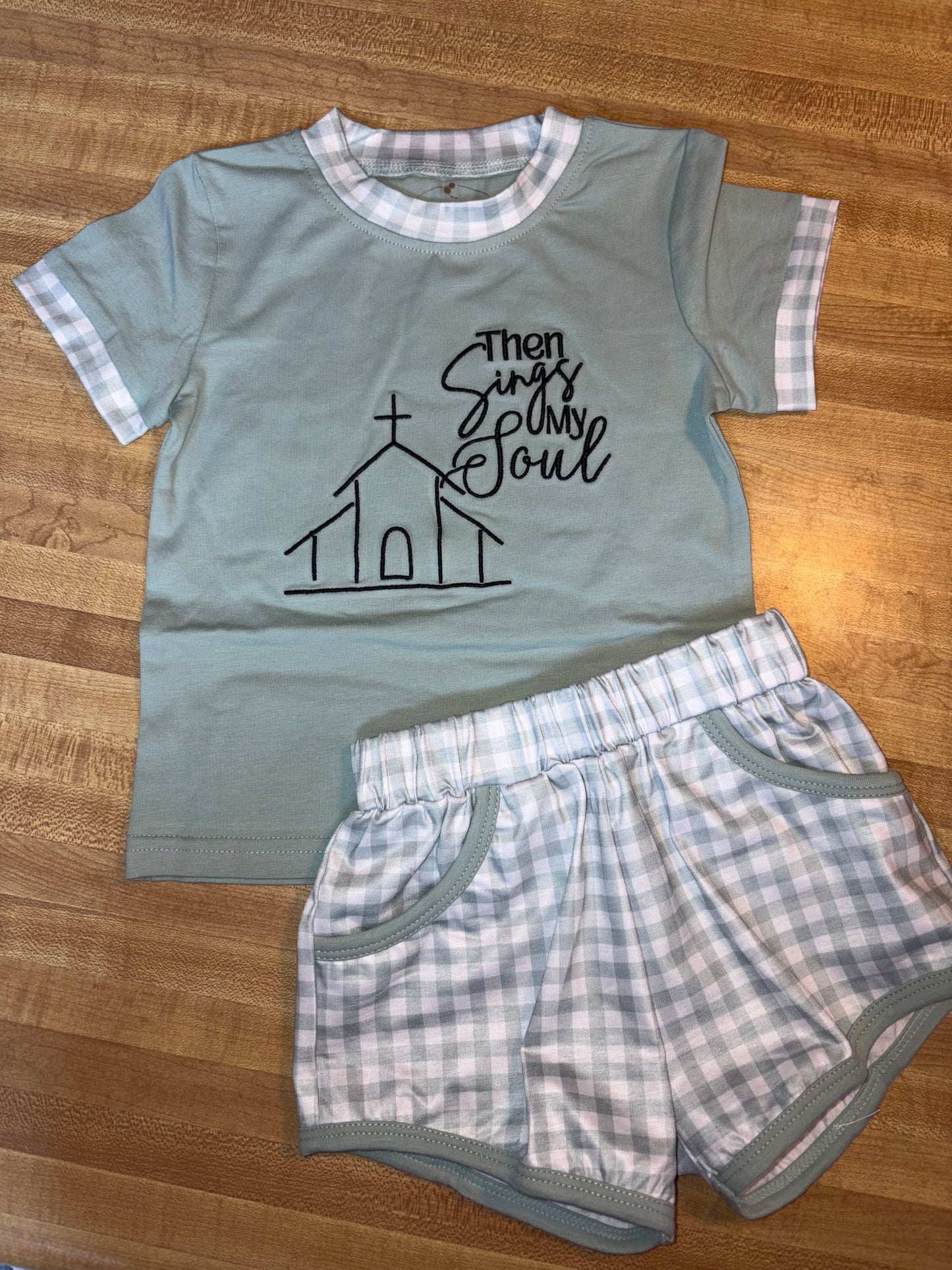 *READY TO SHIP- then sings my soul boy short set