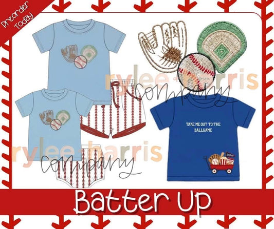 Batter up short set